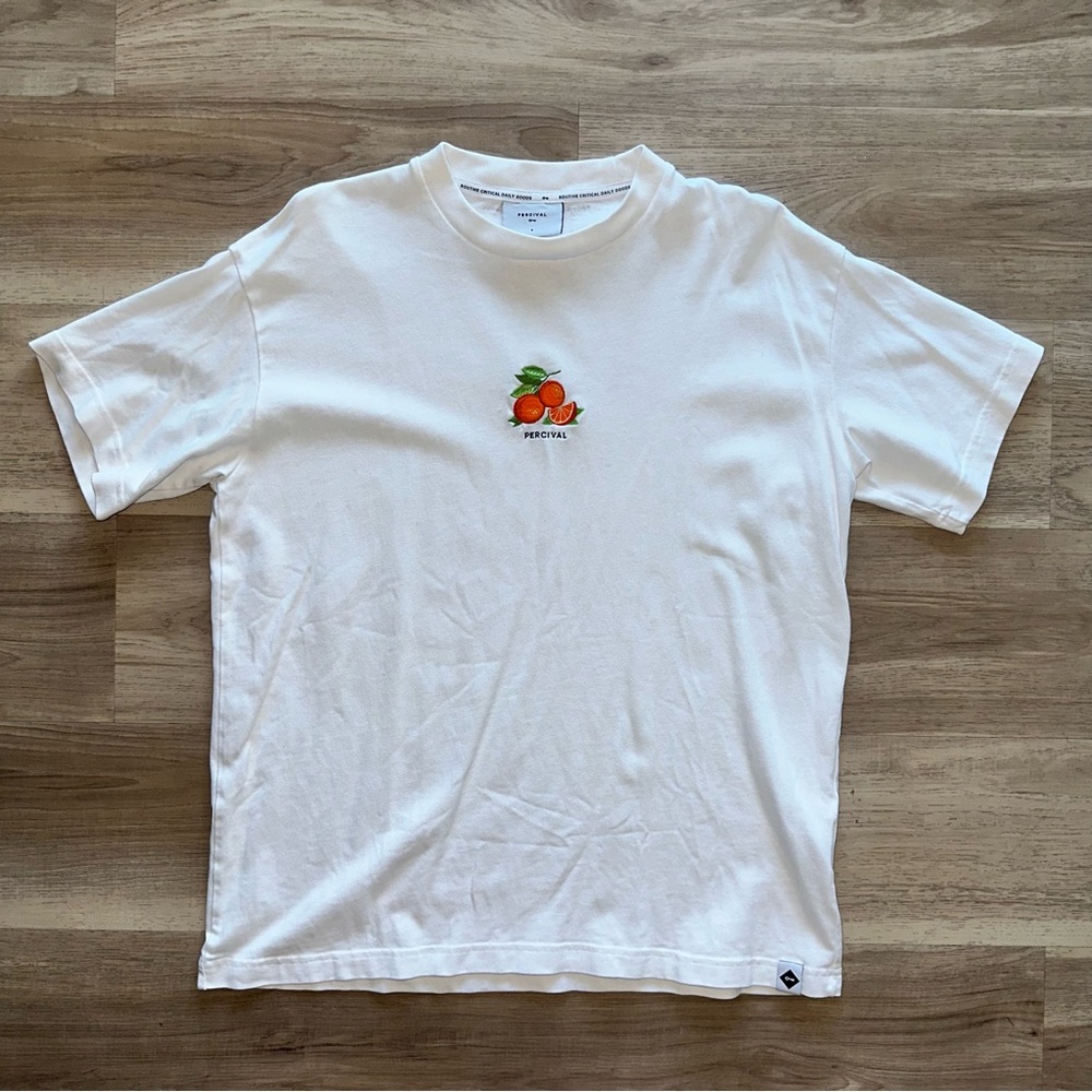 ‘percival’ embroidered short-sleeve tee